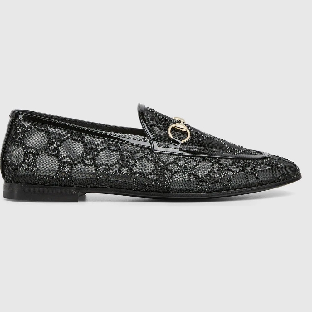 NWT Limited Edition Gucci Jordaan Loafer with Crystals - Picture 3 of 4